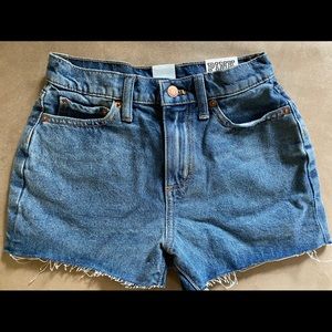 Pink High-waisted Cutoff Shorts NWT